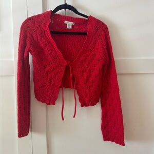 Sincerely Jules Red Knit Cardigans